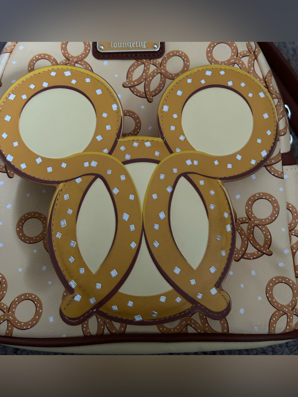 Disney Parks Loungefly Pretzel Backpack - Picture 3 of 6